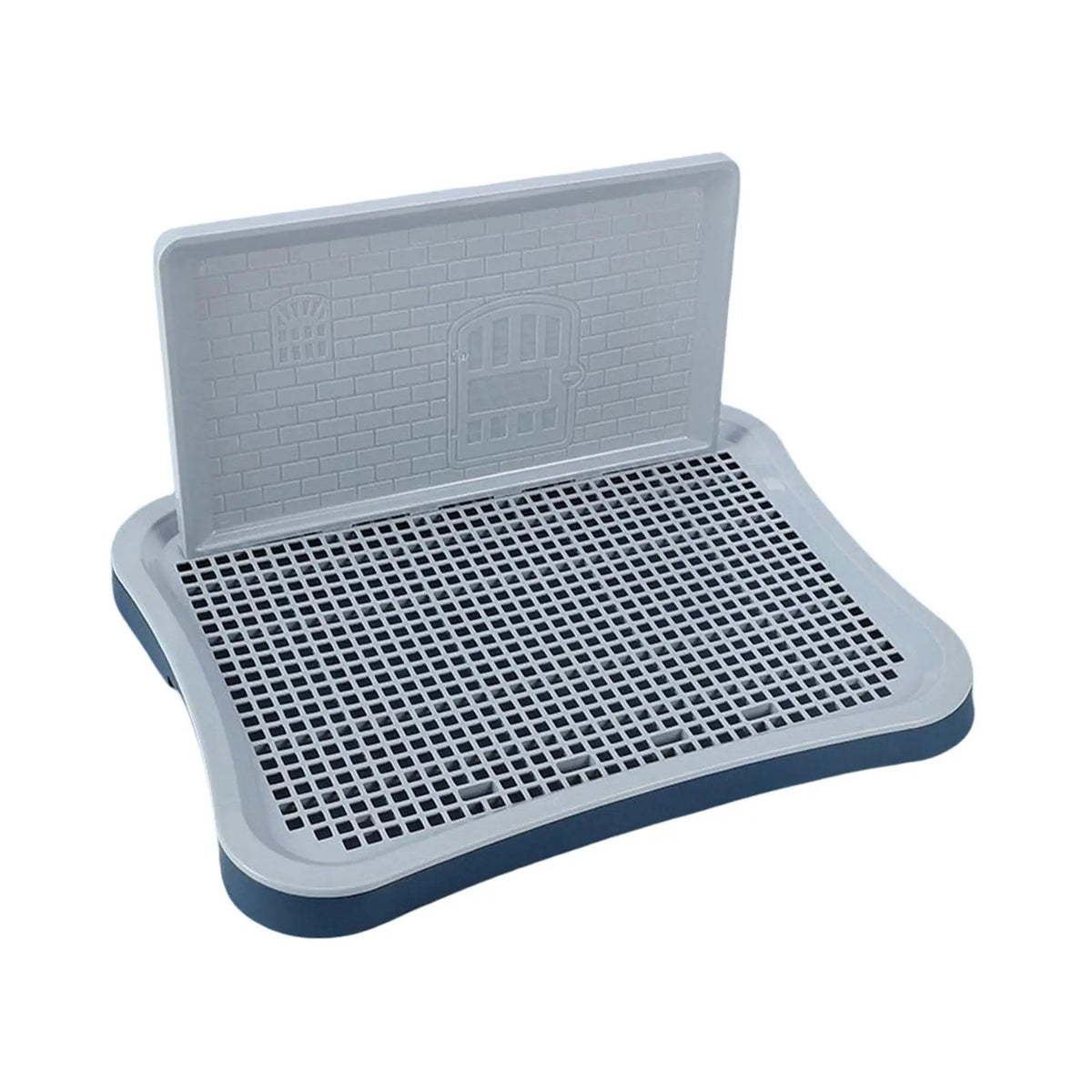 Adjustable Plastic Indoor Dog Potty Tray With Removable Mesh Pad