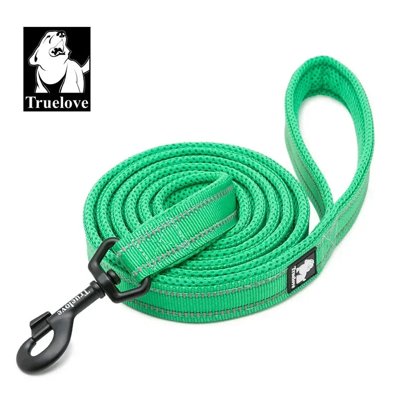 Truelove Reflective Padded Nylon Pet Dog Leash With Quick Release