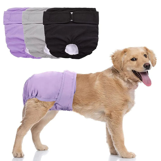 Adjustable Reusable Dog Diaper Shorts For Female Dogs