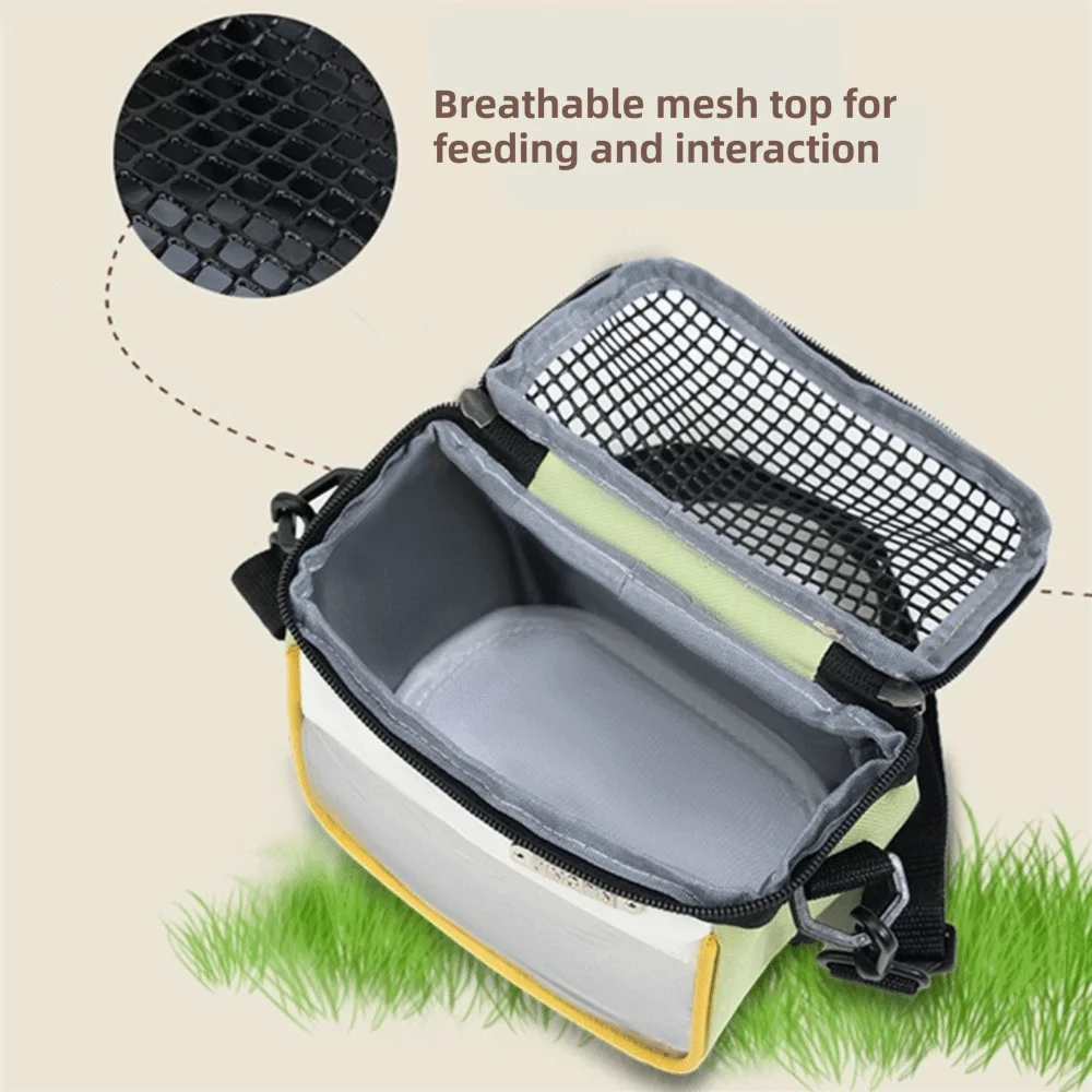 Ventilated Mesh Pet Carrier Bag For Small Pets And Hamsters