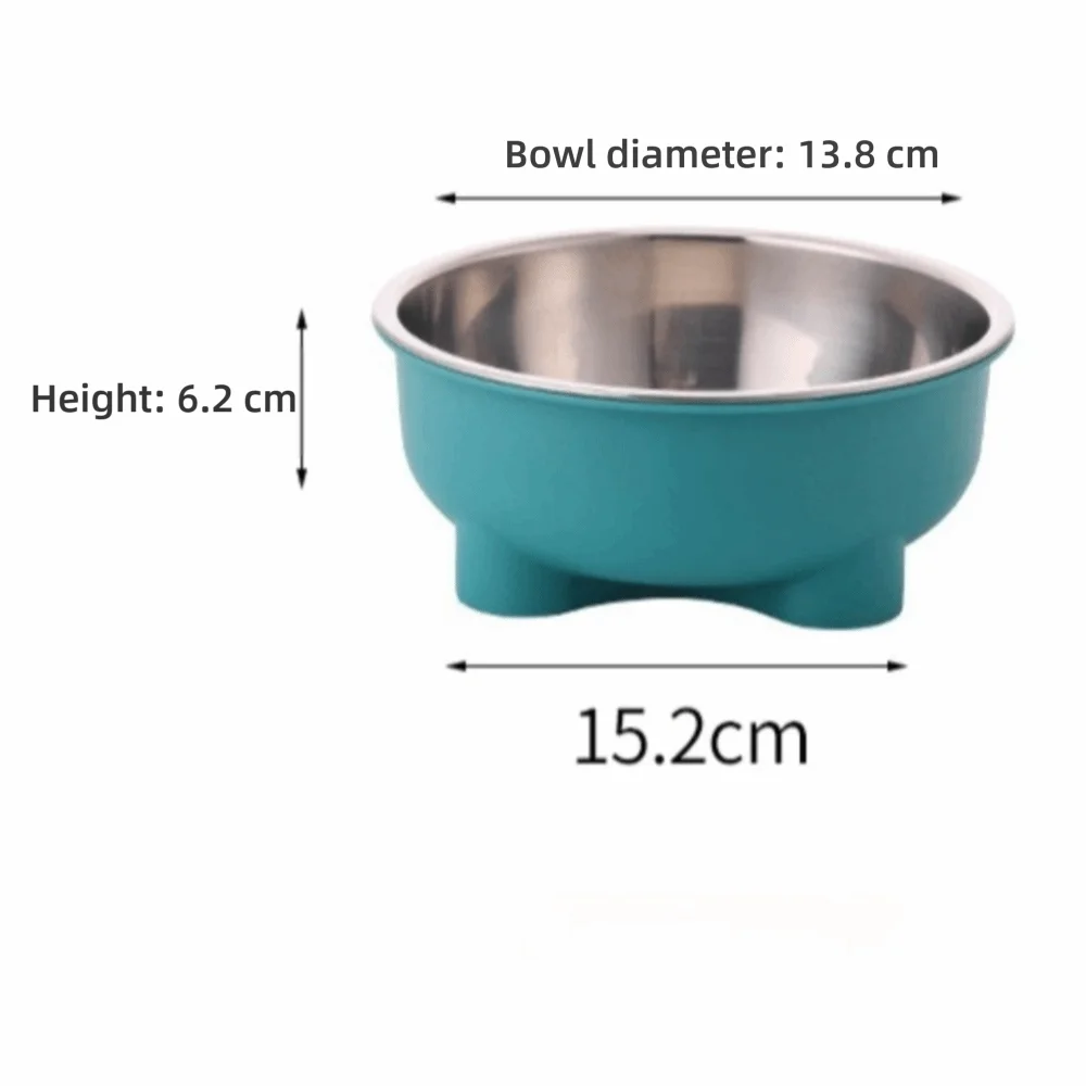 Durable Anti Spill Stainless Steel Cat Feeding Bowl