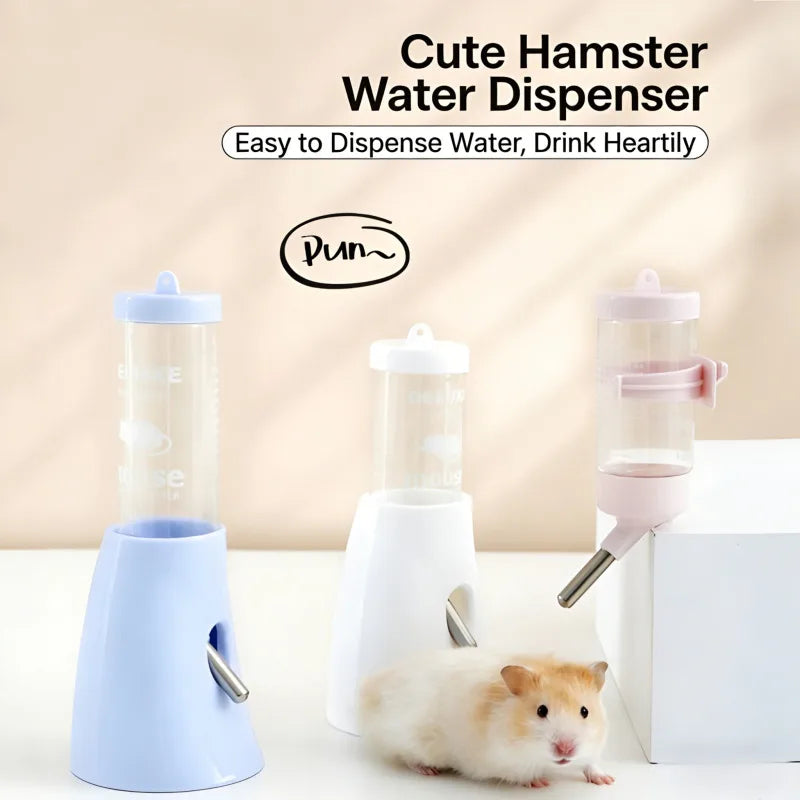 Hamster Water Bottle With Dual Ball Anti Leak Hanging Stand