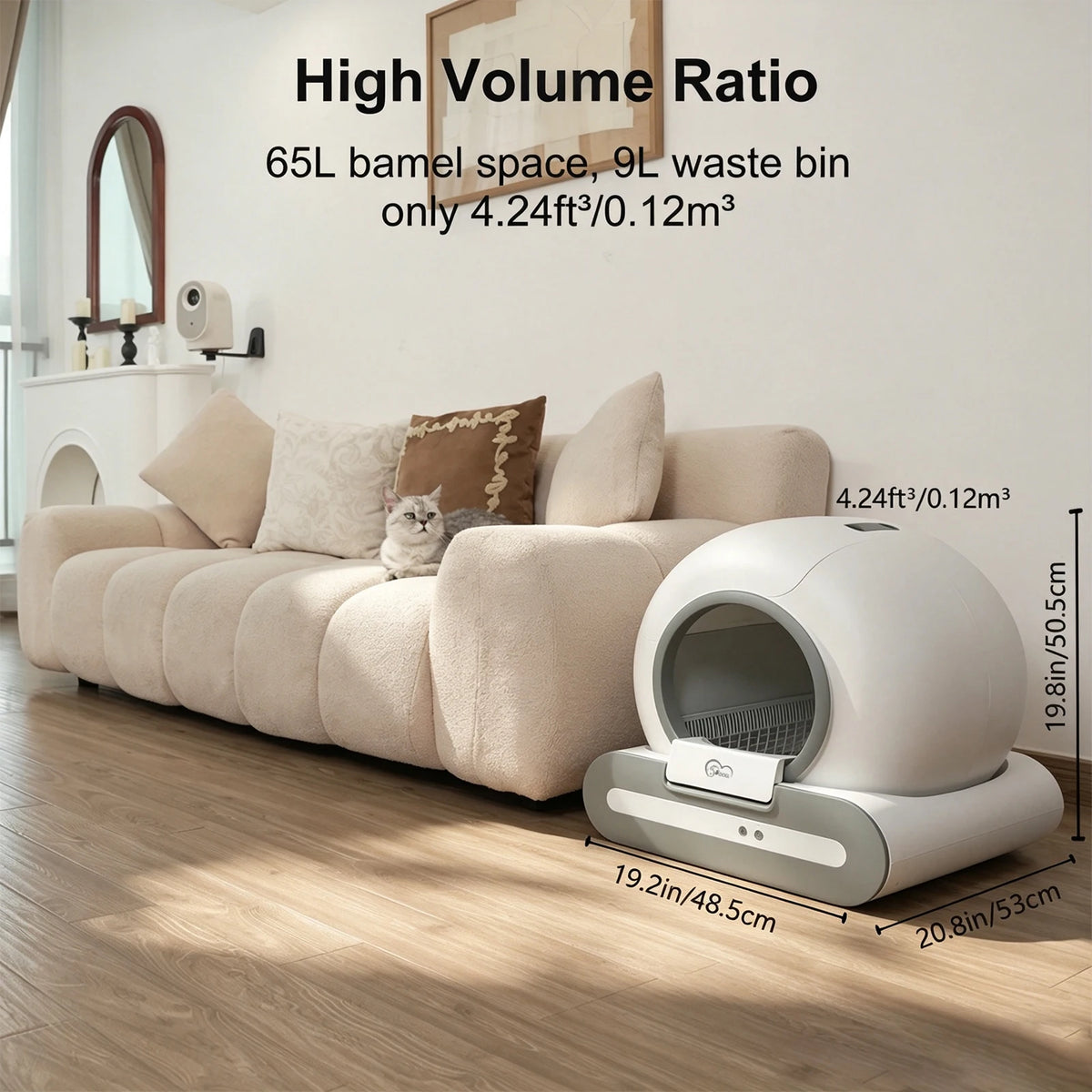 DOEL Automatic Self Cleaning Cat Litter Box With App Control