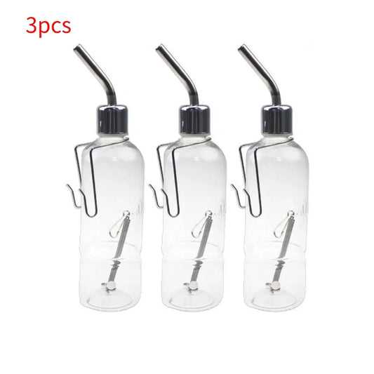 Stainless Steel No Drip Hanging Water Bottle For Small Pets